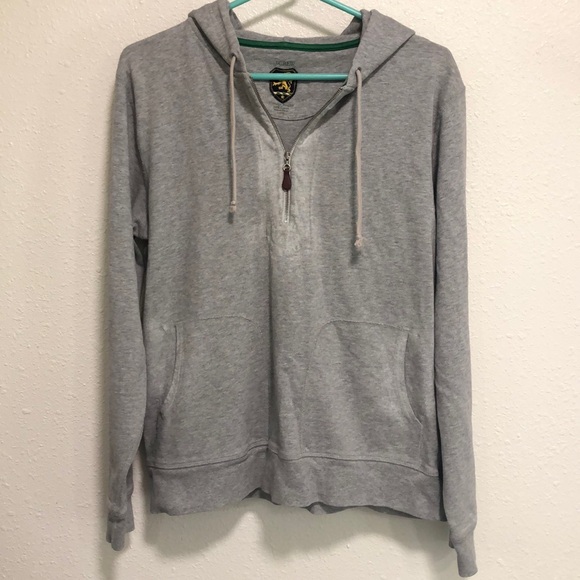 J. Crew Tops - J. Crew Vintage Rugby 100% cotton 3/4 zip women’s hoodie size large